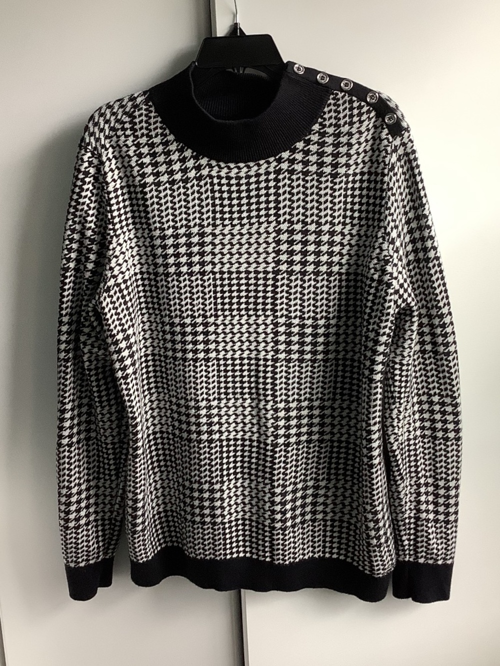 Calvin Klein Women Sweaters, Size L, Black and White